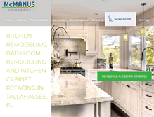 Tablet Screenshot of mcmanuskitchenandbath.com